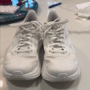 Hoka Women's All-White Clifton 10